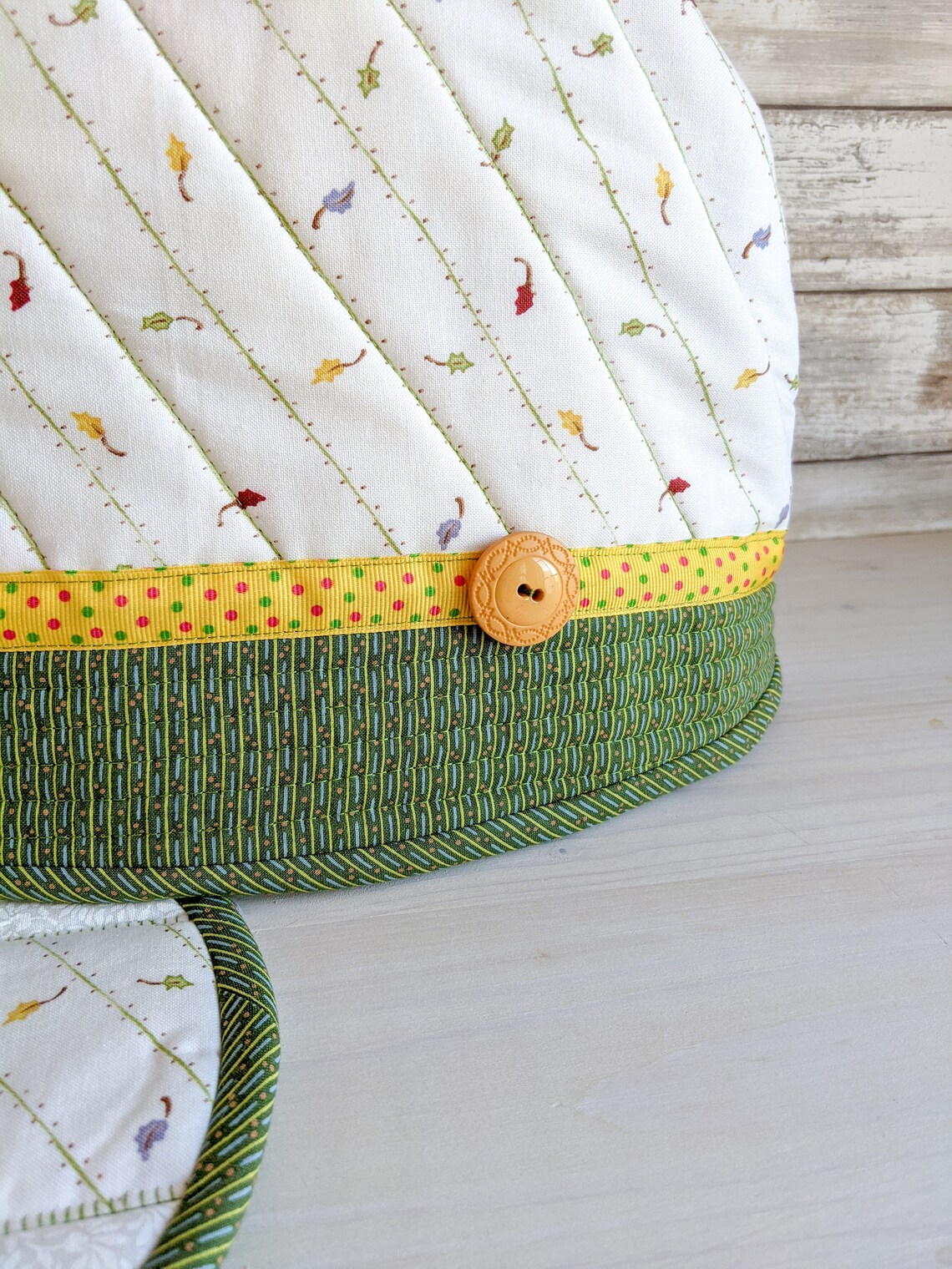 Quilted Tea Cozy Set Tea Cozy With Trivet and Handlewrap Etsy