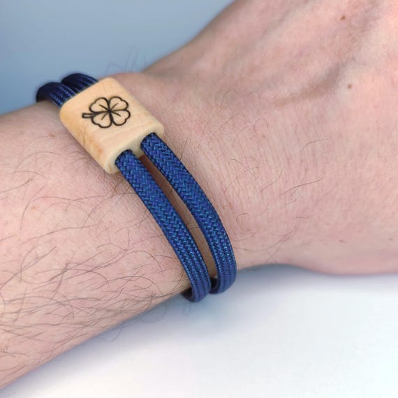 Bracelet Paracorde Avec Motif Feuillage Et Fermoir Argenté - Neuf, Outdoor