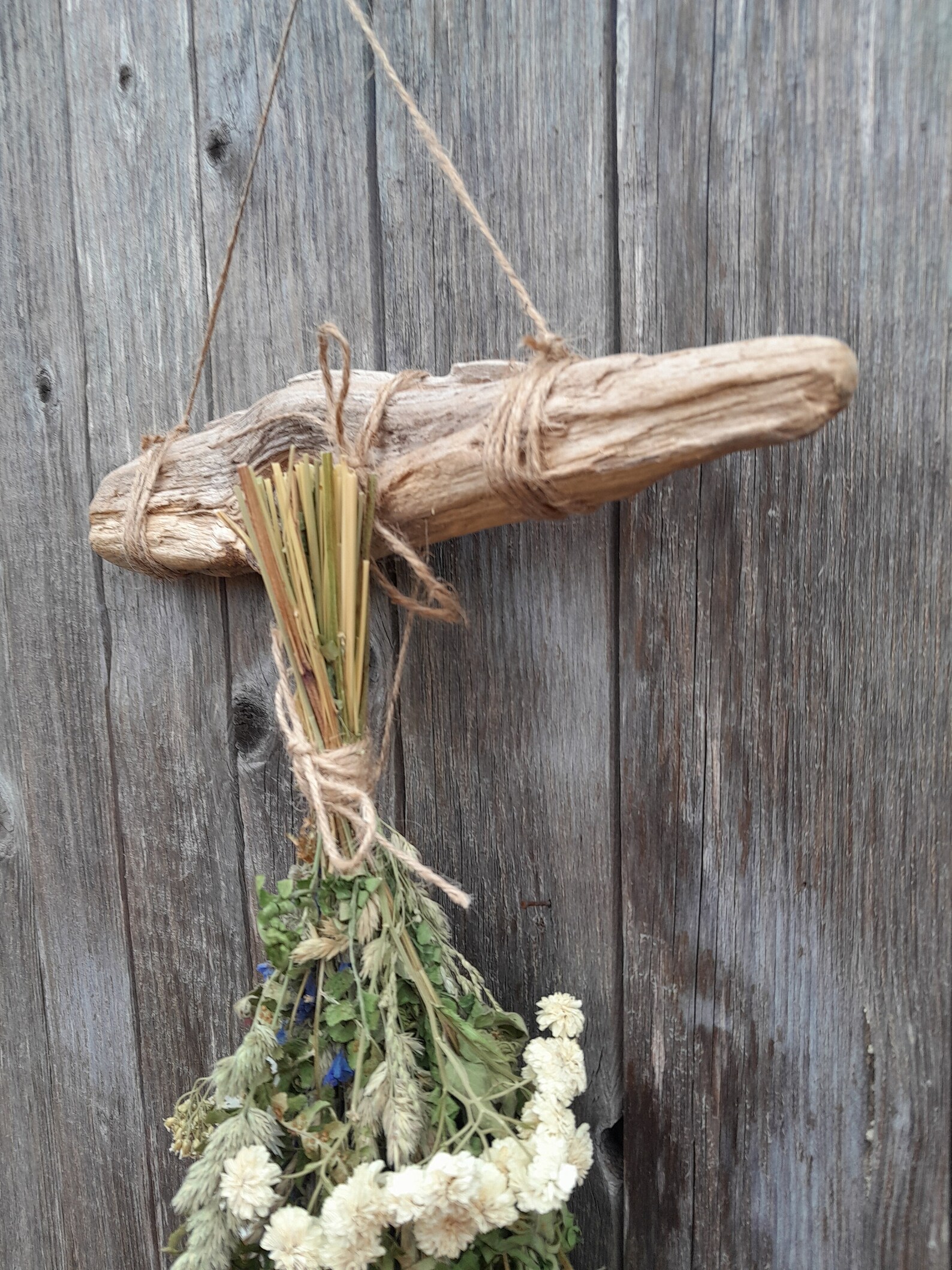 Wildflowers Hanging Rack Wall Decor, Hanging Botanical Natural Decor - Etsy