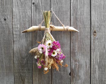 Dried flowers hanging decor, flowers hanging rack