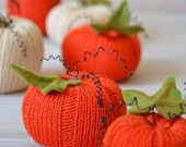 Pumpkins-Knitted Pumpkins-Autumn Decoration-Halloween Decoration-Fall Decoration-Knitted Vegetables-Autumn Ornaments-Felt Pumpkins
