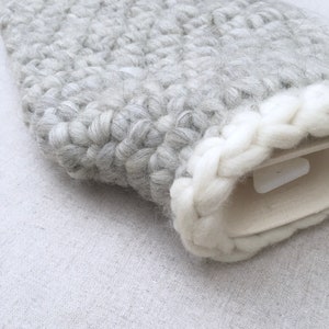 Natural Grey Shetland Wool Hotwater Bottle Cover 2ltr image 6