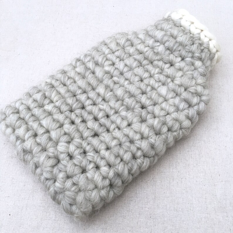 Natural Grey Shetland Wool Hotwater Bottle Cover 2ltr image 7