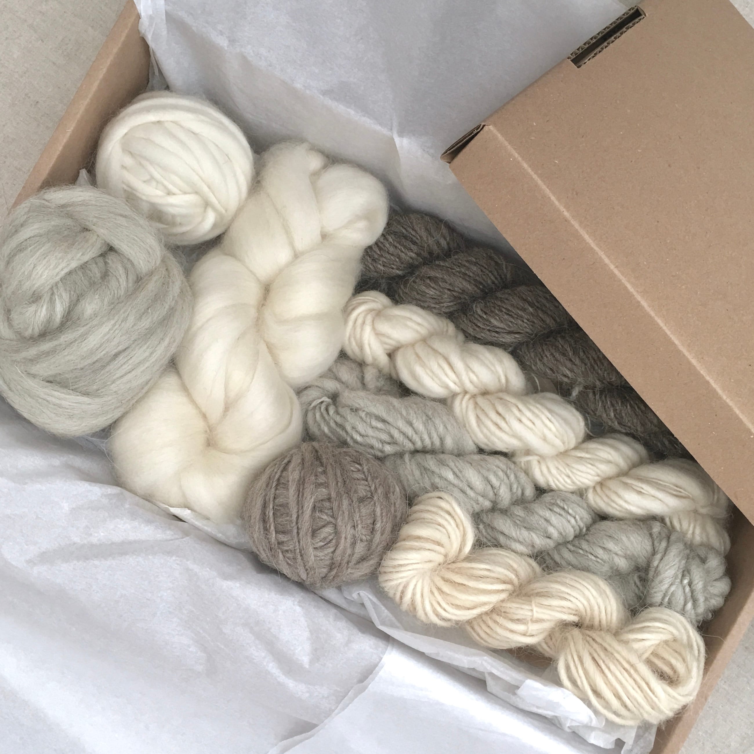 150g Hand Dyed Christmas Yarn Box, Variegated Speckled Yarn, 4 Ply Skeins,  Skein Set 