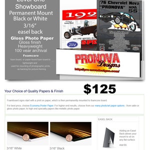 18x24 Car Show Reader Board or as others call them Show Board Level 1