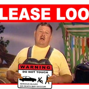 Please Look Don&#39;t Touch the 5 x 7 Car Show sign Aluminum, 5 x 7 Junior Samples says