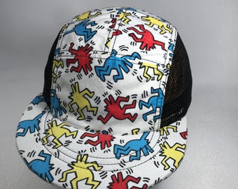 Cappello a cinque pannelli Keith Haring CraftCap personalizzato