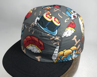CraftCap Five Panel Hat Custom Sushi