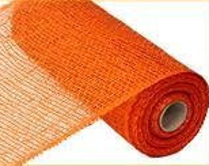 Orange Poly Burlap Mesh 10 Inch, Poly Burlap Mesh, Poly Burlap Mesh for
