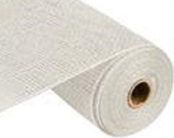 White Poly Burlap Mesh 10 Inch, Poly Burlap Mesh, Poly Burlap Mesh For Wreaths ,Poly Burlap, White Mesh, Wreath Supplies, Mesh, 10 Inch Mesh