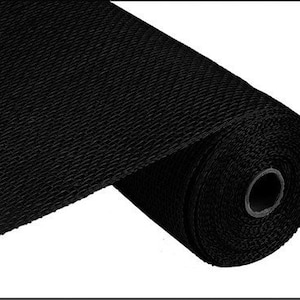 Black Poly Burlap Mesh 10 Inch, Poly Burlap Mesh, Poly Burlap Mesh For Wreaths, Poly Burlap, Black Mesh, Wreath Supplies, 10&quot; Mesh