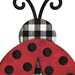 Ladybug Embossed Metal Sign, Buffalo Plaid Ladybug Sign, Ladybug ...