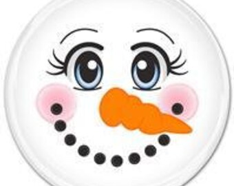 Snowman Face Etsy