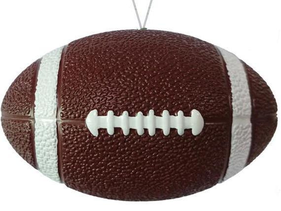 Footballs For Wreath, 4.75" Long Football Ornament, Plastic Football Wreath Attachment, Sports Wreath, Wreath Supplies, Football Wreath