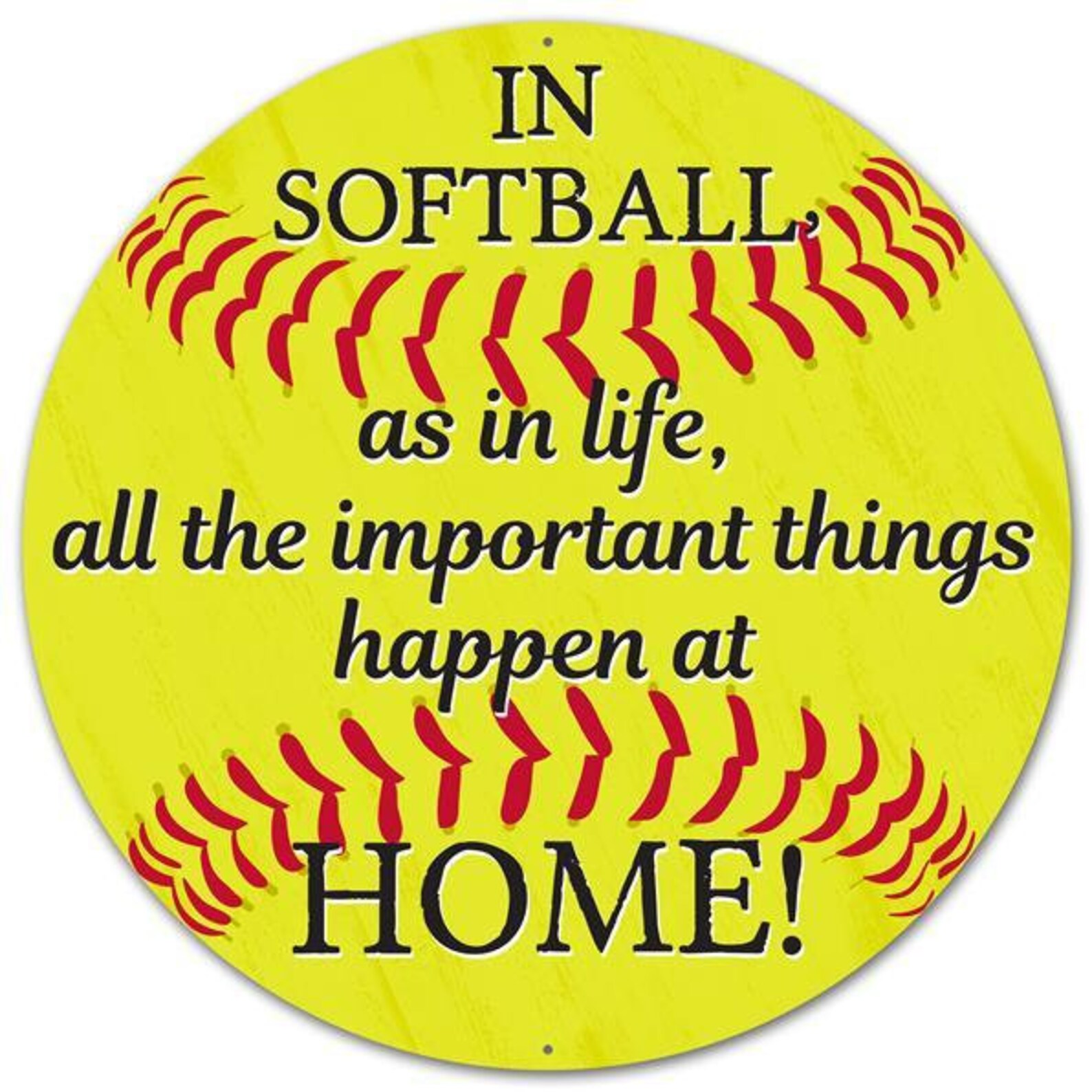 Softball Sign Metal Softball Sign Softball Sign for Wreath Etsy