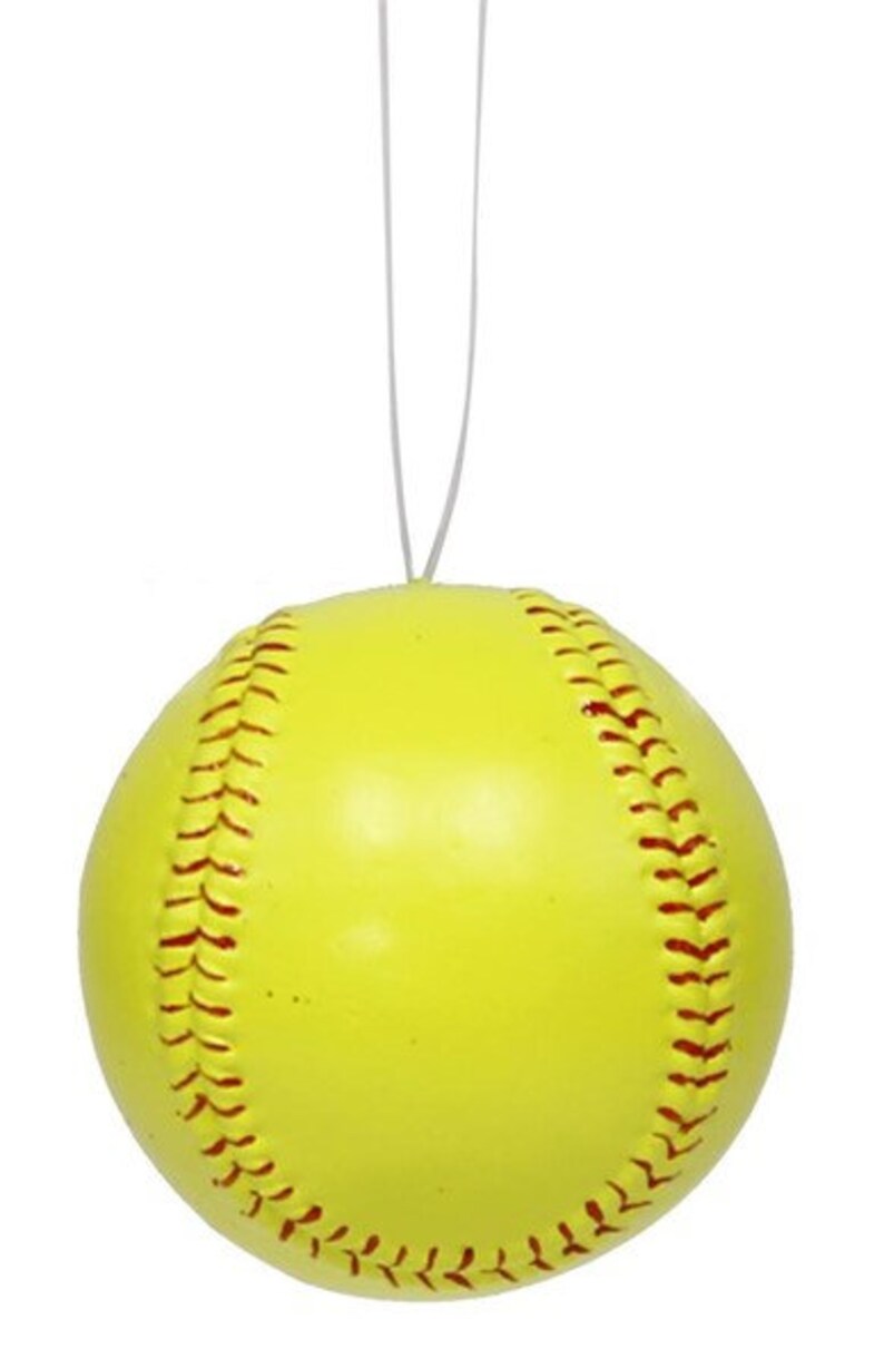 Softballs for Wreath Softball Ornament Plastic Softball Etsy