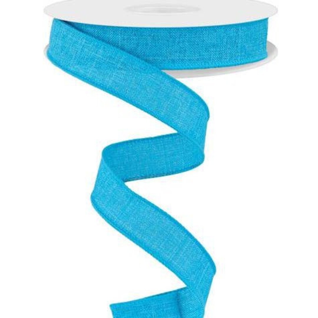 Turquoise Ribbed Ribbon 5/8