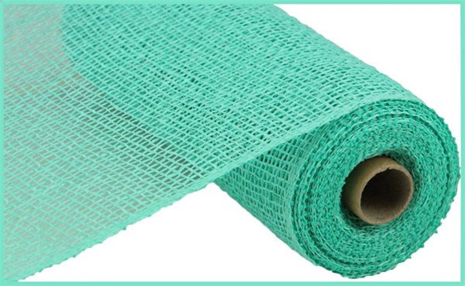 Mint Green Poly Burlap Mesh 10 Inch Poly Burlap Mesh Poly Etsy