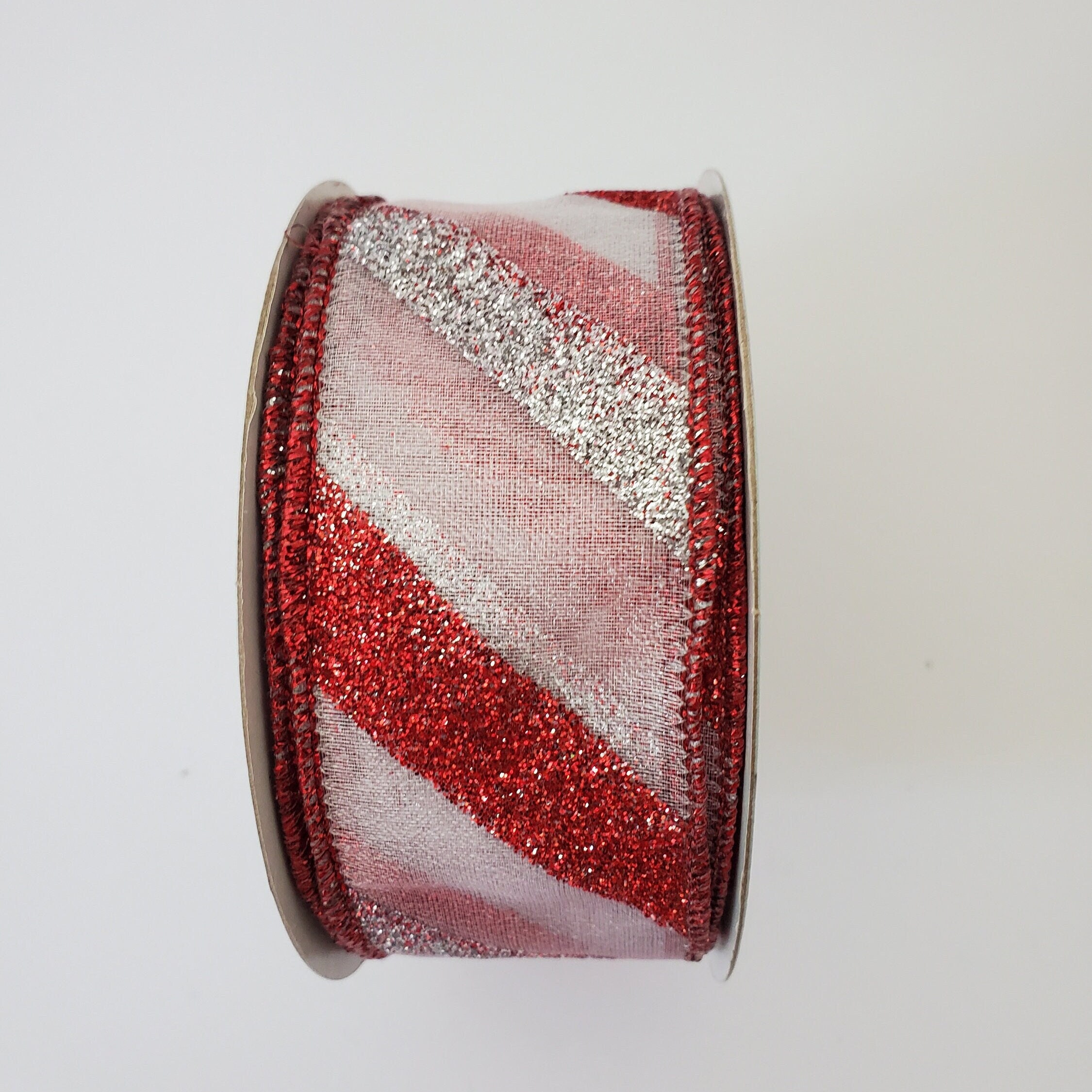 Christmas Red Satin Ribbon w/ Silver Metallic Edge – By the Yard – The  Ornament Girl's Market