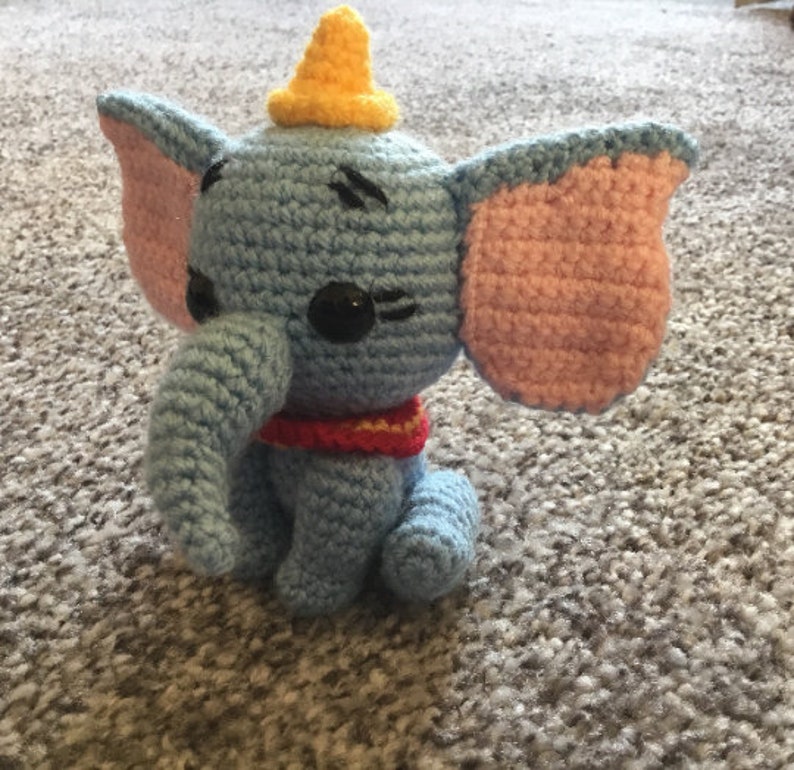 Crochet Pattern Dumbo 'Funko Pop Style Dumbo Toy Disney Etsy