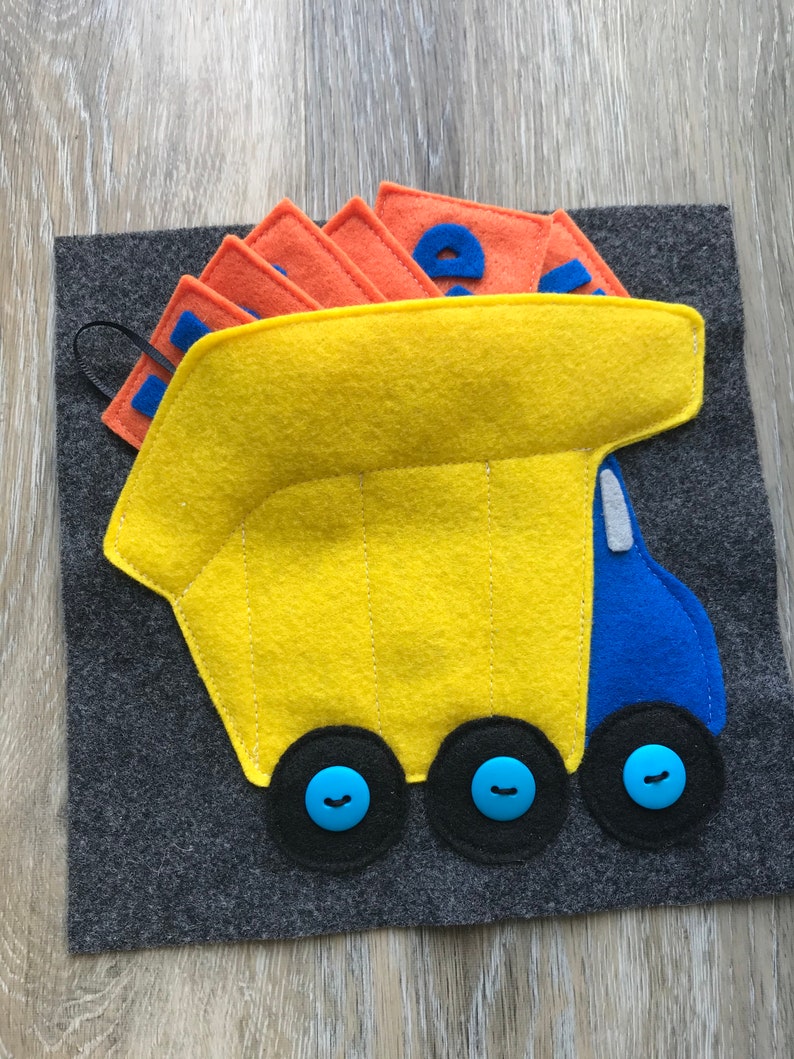 Name Game Quiet Book Page Construction Edition Etsy