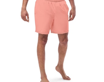 Nuevo Bañador de XS-6XL para hombre, Color rosa, forro interior sedoso, cordón