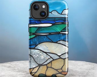 MagSafe® Tough Case for iPhone® Abstract Beach Oceanside Glossy or Matte