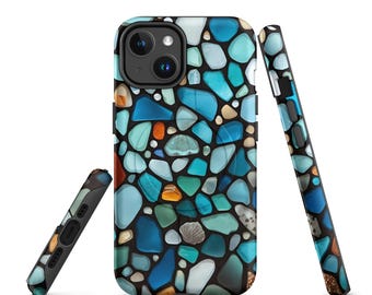 MagSafe® tough case for iPhone® Sea Glass Design Coastal Vibe Fits Variety iPhones