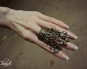 ring tribalfusion freepeople gypsy bellydance boho massive vintage afghani nomadic jewelry bohemian old ethnic kuchi male MIAO Banjara India