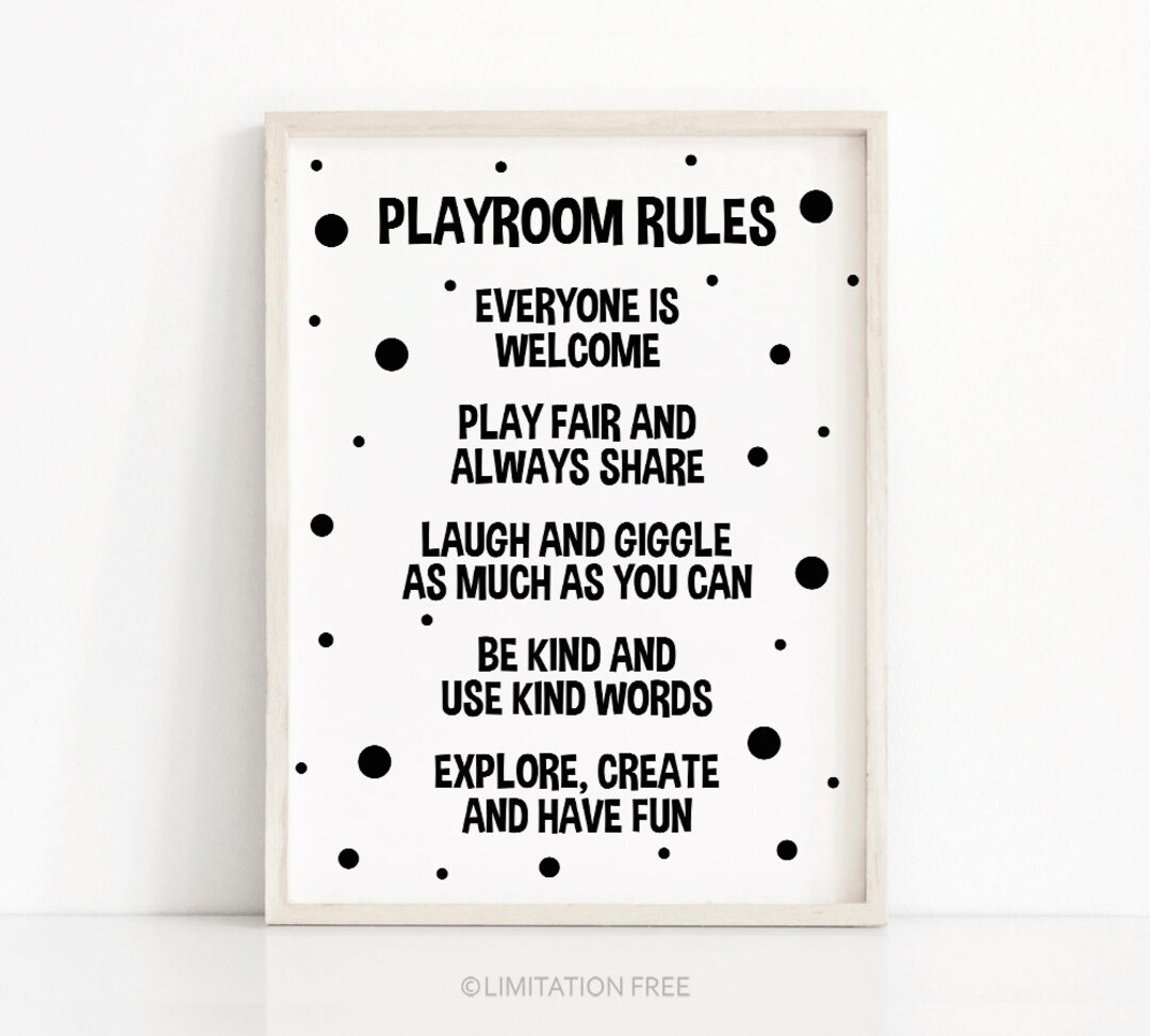 Playroom Print, Digital Download Playroom Decor, Printable Playroom ...