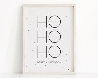 Printable Christmas Decor, Instant Download Christmas Print, Christmas Wall Art, Holiday Decor, Digital Download Art, Christmas Printables