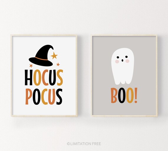 Cute Ghost Halloween Printable, Kids Halloween Decor, Kids Halloween Party, Cute Spooky Decor, Halloween Sign, Halloween Prints Download