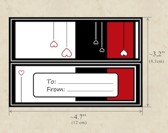 Printable Treat Bag Topper, INSTANT Download, Party Favor bag topper, Valentine gift bag topper, Candy bag topper