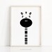 Zebra Nursery Print Digital Download, Animal Nursery Wall Art, Kids Art, Monochrome Nursery Art Print, Black White Nursery Decor, Kids Print 