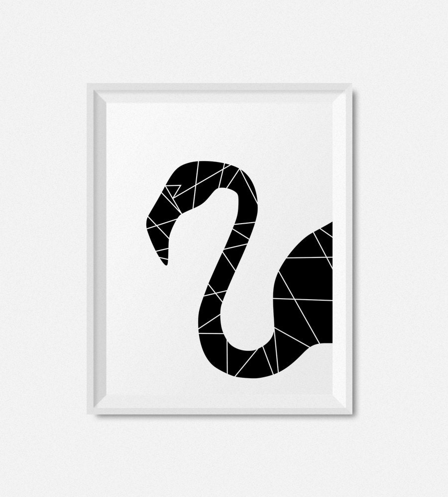 Flamingo Wall Art Print Digital Download Art Instant Etsy