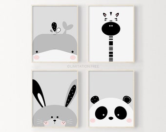 Animal Nursery Prints, Instant Download Nursery Art, Printable Nursery, Download Art, Kids Prints, Animal Prints, Kids Art, Neutral Nursery