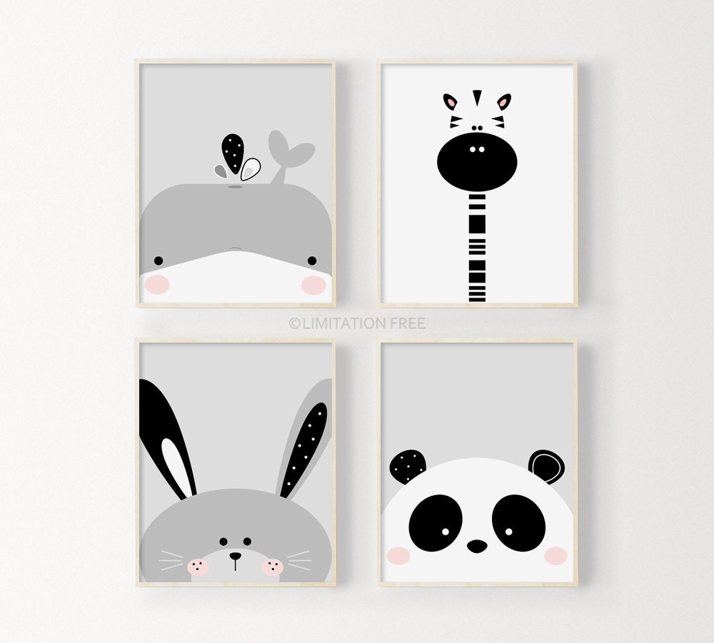 Animal Nursery Prints Instant Download Nursery Art Printable - Etsy