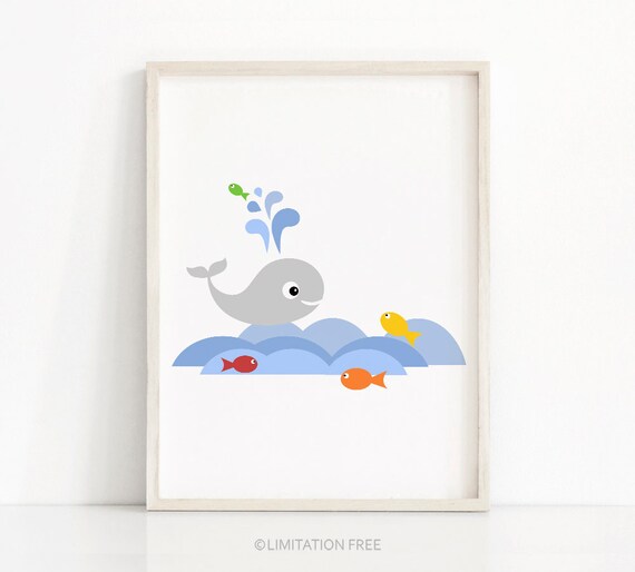 under the sea nursery wall art