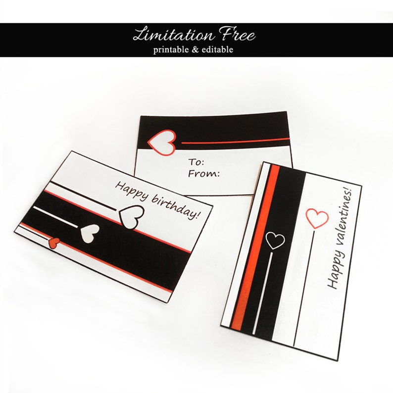Valentines Day Gift Tag, Download Printable Editable Gift Tags ...