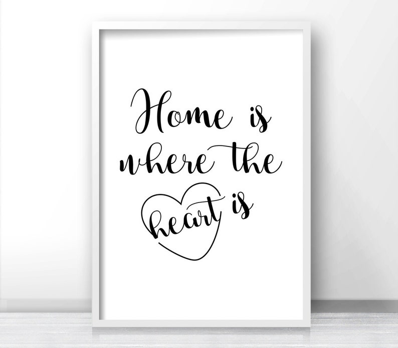 Digital Quote Wall Art Print, Digital Download Print, Black and White ...