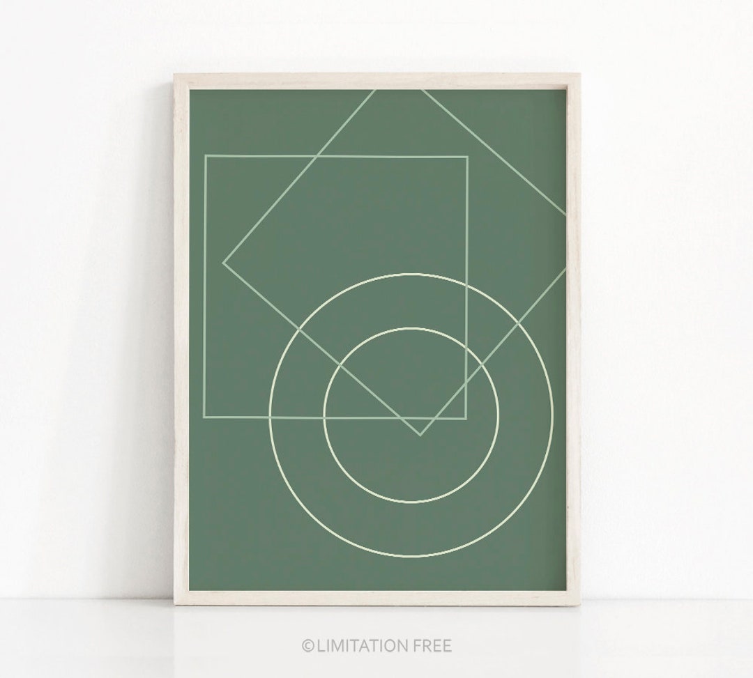 Geometric Art Print, Printable Wall Art, Digital Download Art ...