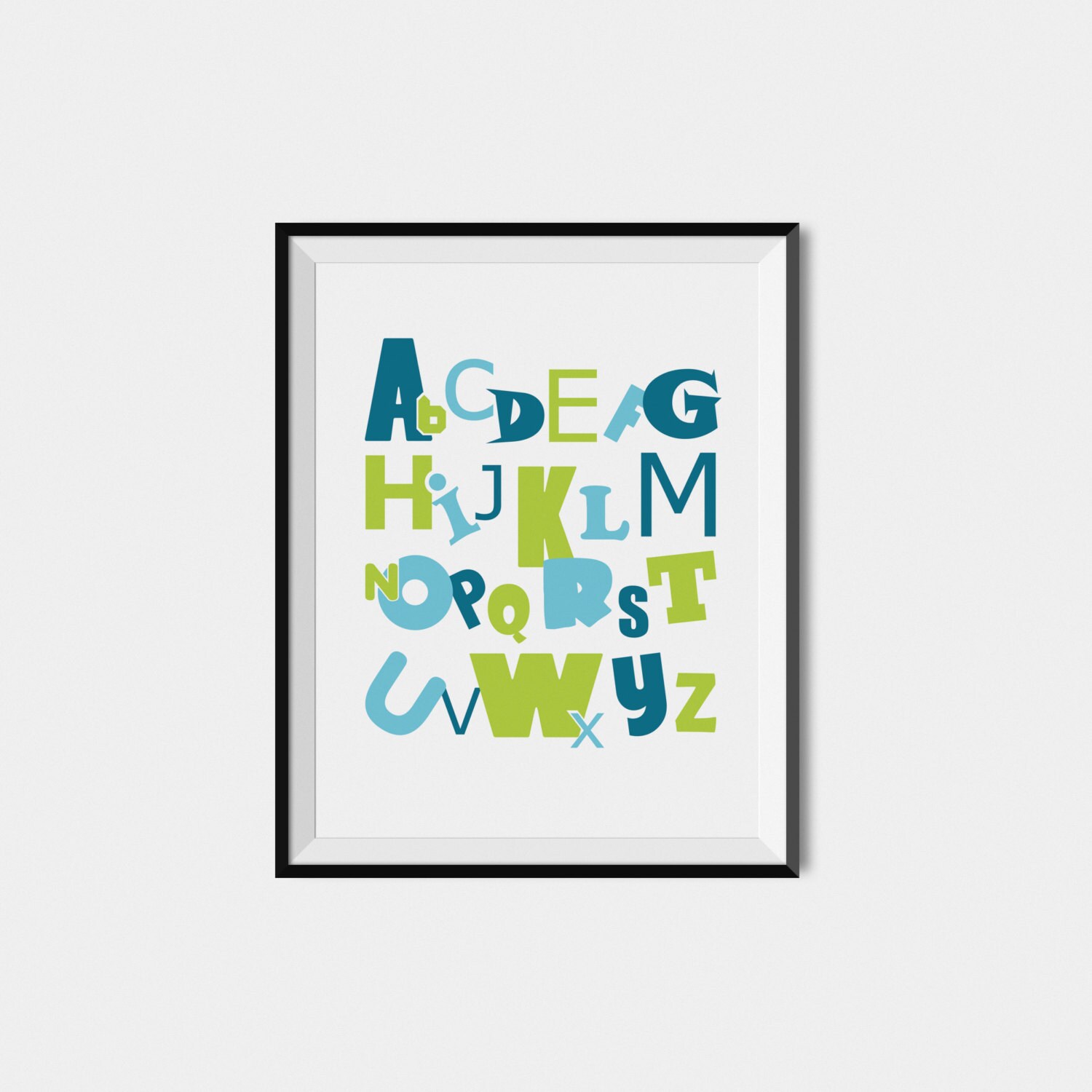 Printable Kids Wall Art Playroom Wall Art Prints Alphabet Etsy