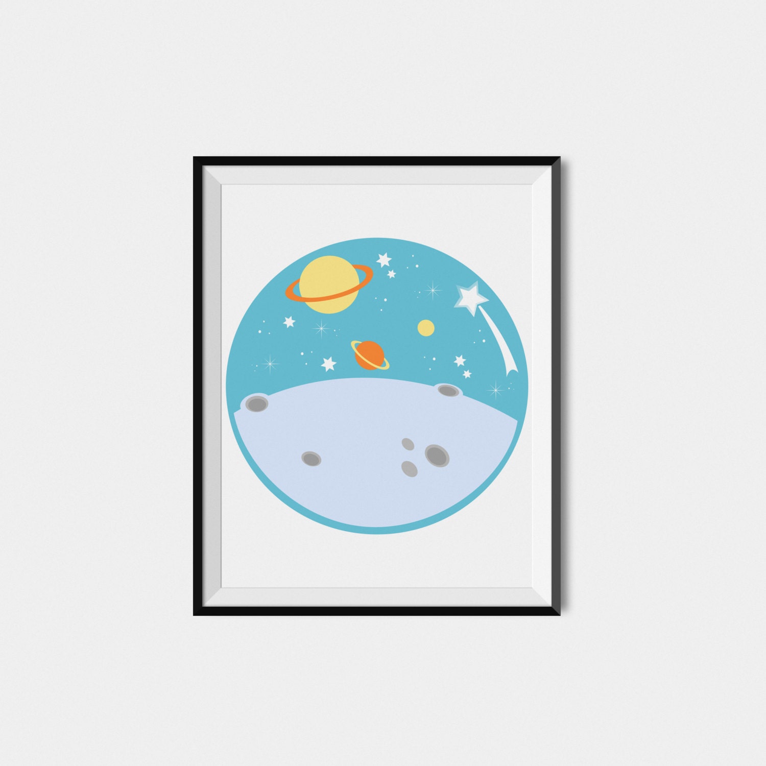 Baby Boy Nursery Wall Art, Outer Space Nursery Decor, Boys Wall Art ...