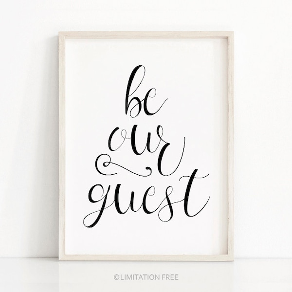 Be Our Guest Print - Etsy