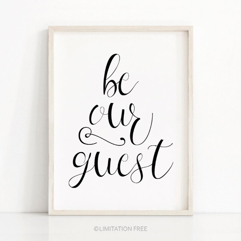 Be Our Guest Print - Etsy