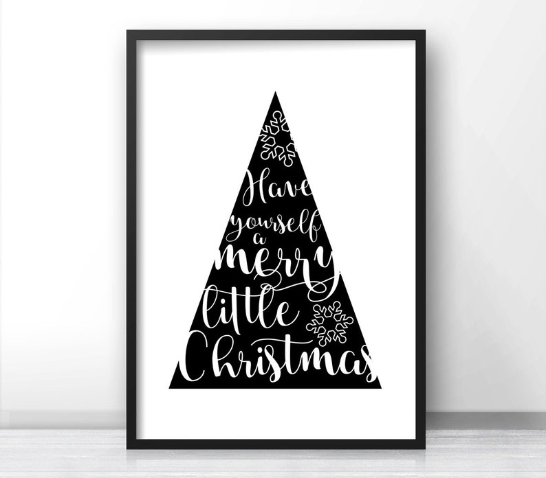 Printable Christmas Wall Art Instant Download Christmas Etsy
