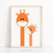 Giraffe Nursery Print, Kids Wall Art Printable, Animal Nursery Print ...