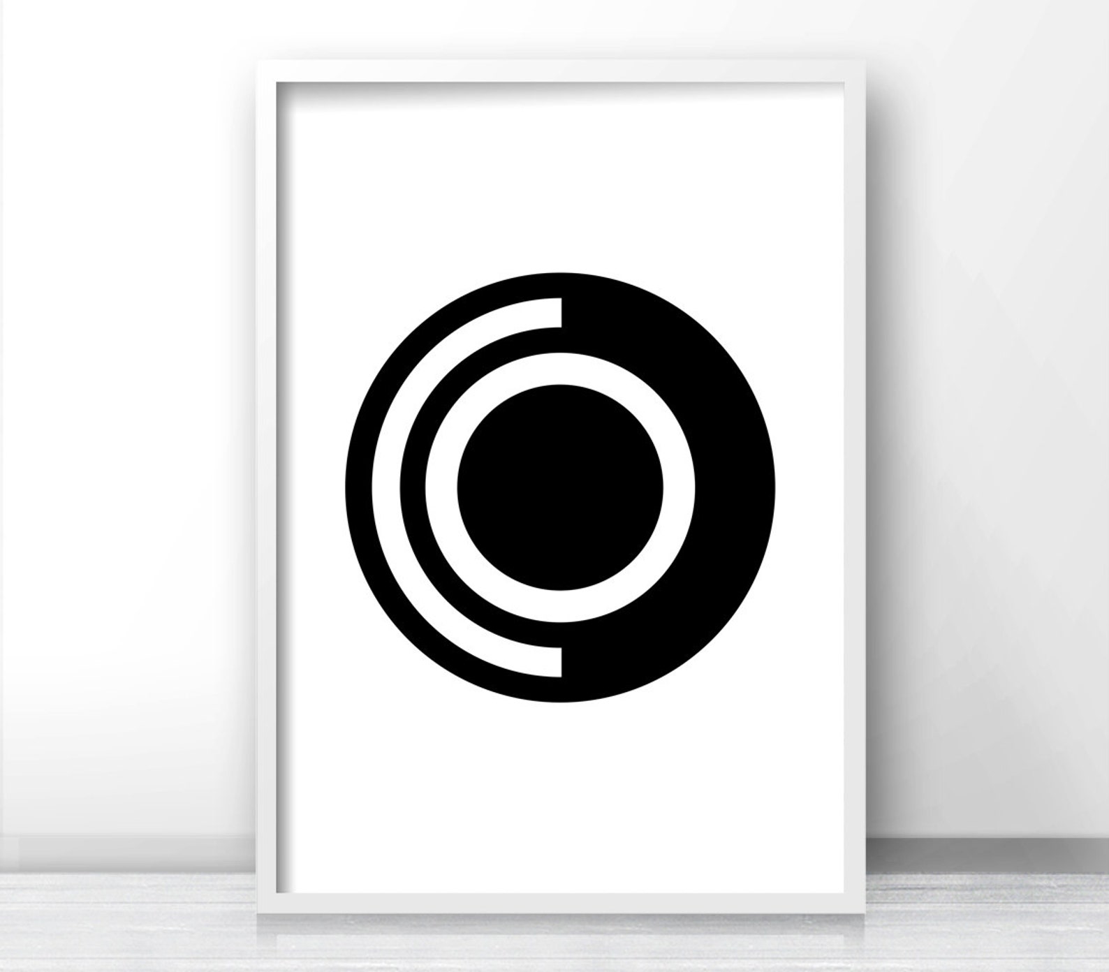 Geometric Art Print, Printable Art, Black and White Wall Art, Digital ...