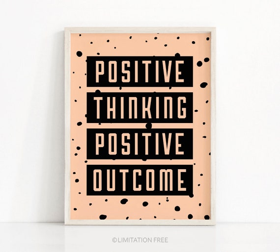Quote Print, Digital Download Printable Art, Inspirational Quote Poster, Positive Typography, Printable Wall Art, Peach Print, Digital Print
