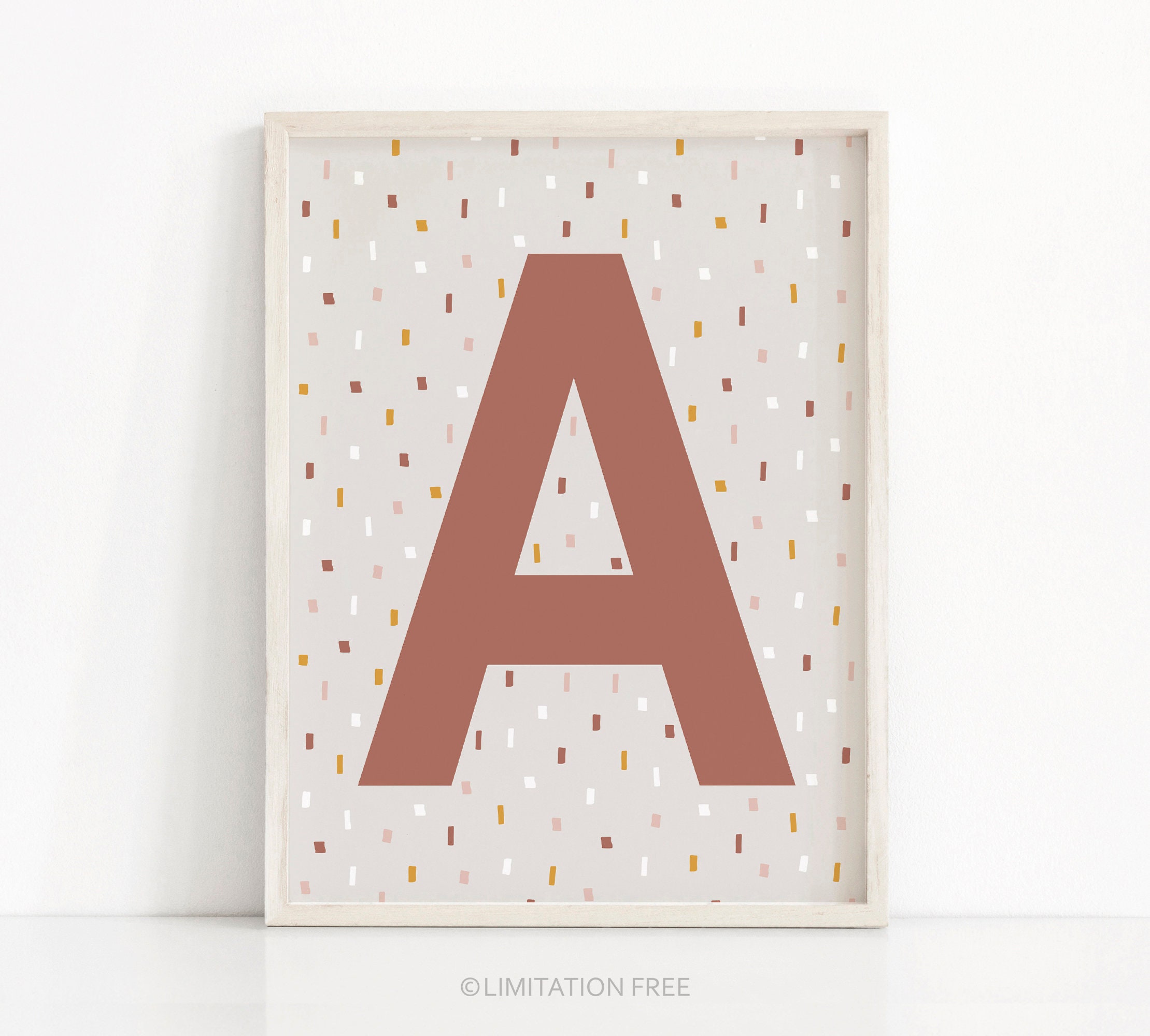 Printable Kids Art Letter Print Nursery Kids Room Poster | Etsy